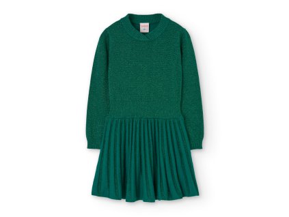 Šaty s dlouhým rukávem, zelené barvy, třpytivé, dívka, Boboli