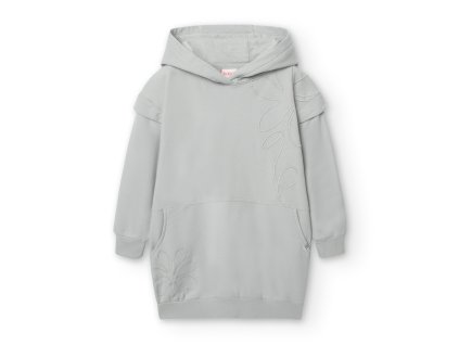 Mikino šaty světle šedé barvy, dívka, Boboli