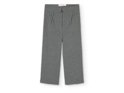 Kalhoty se širokými nohavicemi, šedá barva, dívka, Boboli