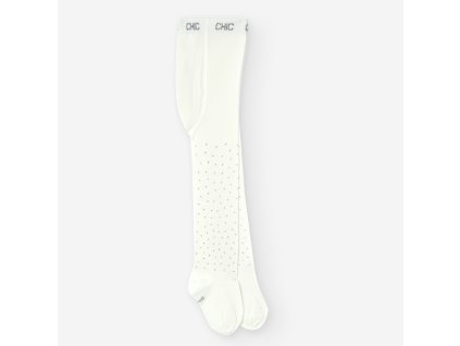 Punčocháče, bílé barvy s kamínky, dívka, Boboli