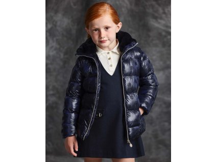 Zimní kabát v barvě navy, holka, Abel&Lula
