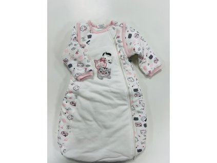 Spací pytel pro miminko s kočičkami