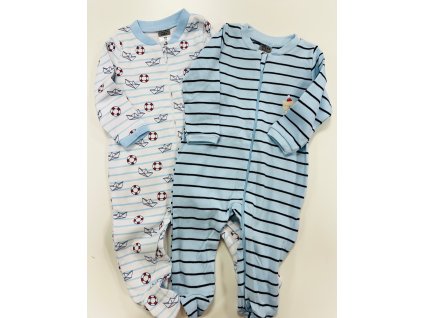 Overal na spaní, 2 pack, námořnický Jacky