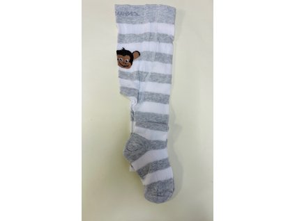 Punčocháče pro batole zateplené ,světle šedé