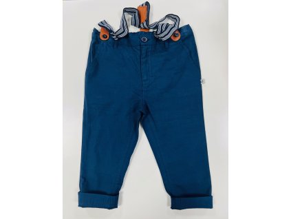 Kalhoty společenské, tmavě modré, slabé