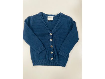 Svetr rozepínací, do společnosti, tmavě modrý