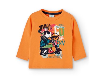 Tričko s dlouhým rukávem s potiskem medvěda,  Boboli