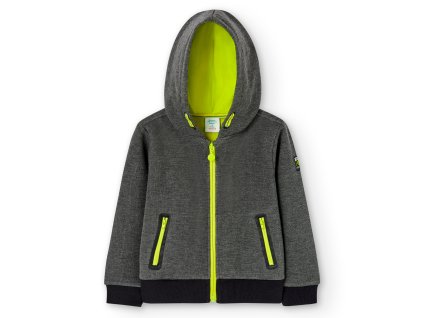 Mikina s kapucí, šedo žlutá, Boboli