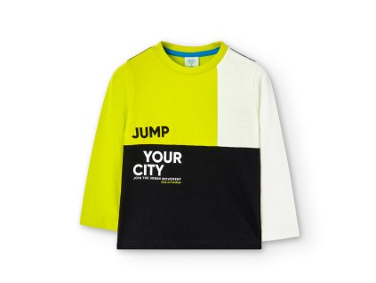 Tričko s dlouhým rukávem, kombinace barev, nápisy, Boboli