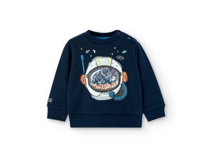 Mikina s fleesem, kosmonaut, tmavě modrá, Boboli