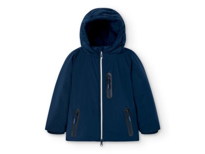 Zimní kabát s vestou uvnitř , tmavě modrý, kluk, Boboli