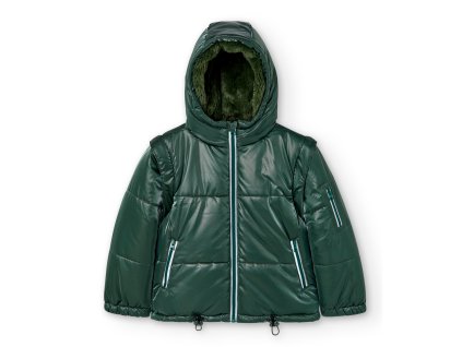 Zimní bunda s chlupem, odepínací rukáv, vesta, kluk, Boboli