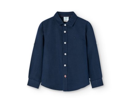 Košile, dlouhý rukáv, tmavě modrá, Boboli
