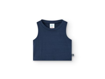 Letní tílko , tmavě modré barvy, žebrování, holka, Boboli