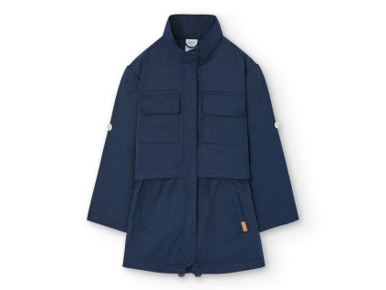 Kabát, tmavě modrý , jaro -podzim, holka, Boboli