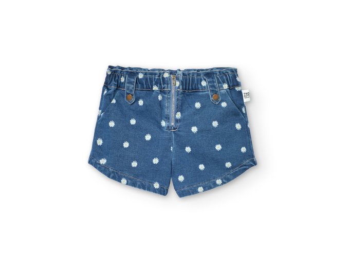 Kraťasy denim, kopretiny, dívka, Boboli