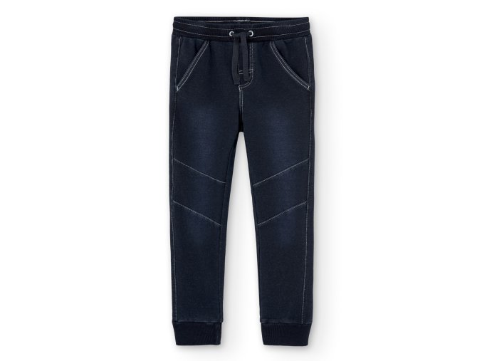 Kalhoty denim - tmavě modrá barva, Boboli