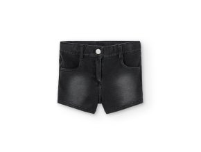 Kraťasy denim, černá barva, dívka, Boboli