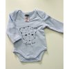 Body s dlouhým rukávem ,3 pack  modrý