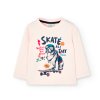 Tričko, dlouhý rukáv, skate, růžové, Boboli