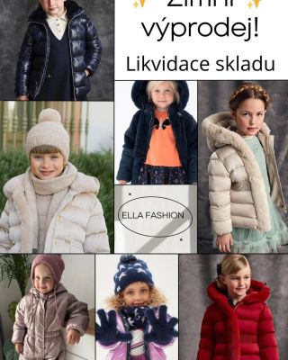 Velký zimní výprodej s výraznými slevami!!! Likvidace skladových prostor! Zimní bundy, kabáty, zimní kombinézy pro...