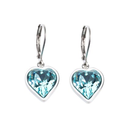 19367 nausnice z chirurgicke oceli srdce tyrkysova