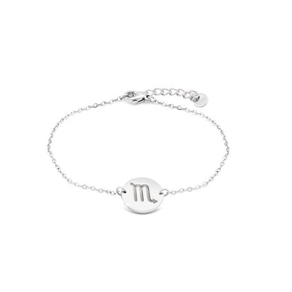 Náramek z chirurgické oceli s pevným přívěskem, znamení Štír 2001960-2