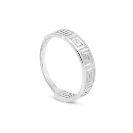 Dámský masivní prsten z chirurgické oceli, ozdobený průřezy 4000308