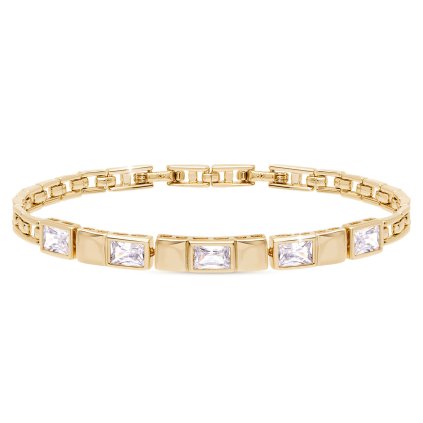 Pozlacený náramek 14k zirkon 2002507