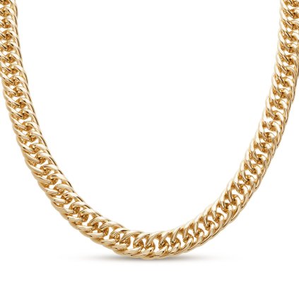 Pozlacený proplétaný masivní řetízek 14k, 60cm 3002119  Ellami