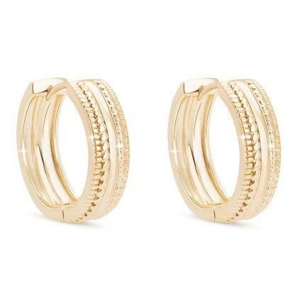 51653 sofia 3211 pozlacene nausnice 14k kruhy