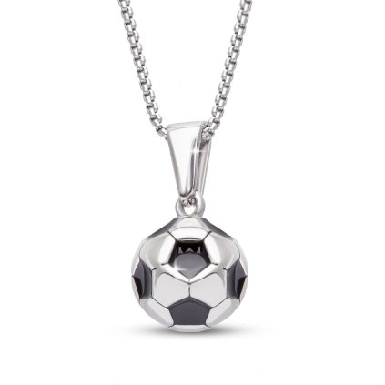 Řetízek z chirurgické oceli + přívěsek, fotbalový míč 3001978