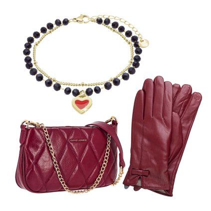61129 set 377 burgundy elegance