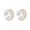 Náušnice z chirurgické oceli, kroužek dvojbarevnýS3 1 (140)