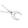 Řetízek z chirurgické oceli s přívěskem, lesklý měsíc 3001795