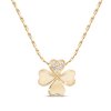 TOKIO 2141 Pozlacený řetízek 14k z chirurgické oceli, lanko se čtyřlístkem  Ellami
