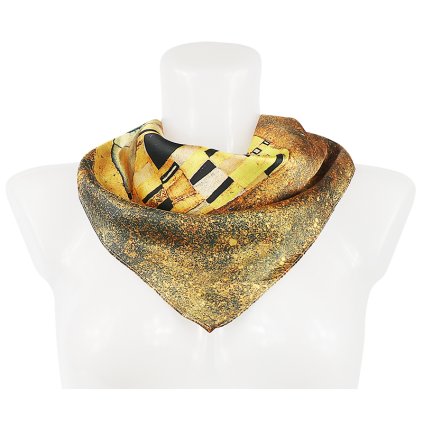 Női selyem sál RR3050-08 stewardess festménymintával - kiss 9001637-17