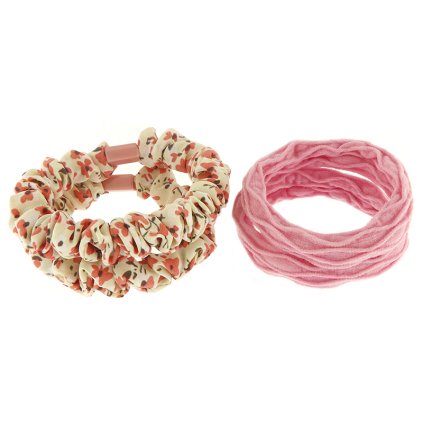 Hajgumi készlet - 4 darab, rózsaszín 8000855