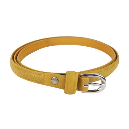 Női öv ezüst csattal - sárga 9001427-7