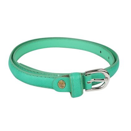 Női öv ezüst csattal - zöld 9001427-9