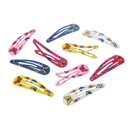 Hajcsíptető gyerekeknek pillangó mintával 10 db 8000870