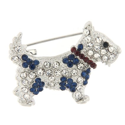 Bross - kutya strasszkövekkel, kék 9001668-1