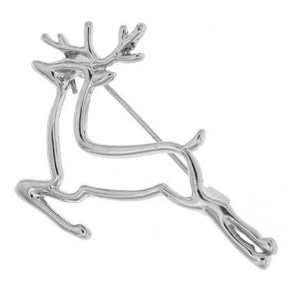 Karácsonyi bross - repülő rénszarvas, ezüst 9001739-1