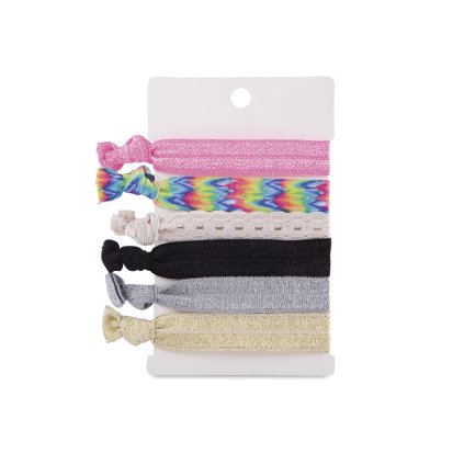 Szövet hajgumi, többszínű 6 db 9001344