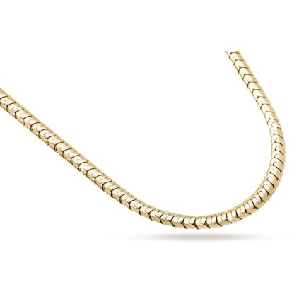 14k aranyozott kígyólánc, hossza 60 cm / 5 mm