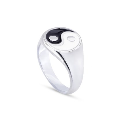 Sebészeti acél gyűrű Ying Yang 4000286  Ellami