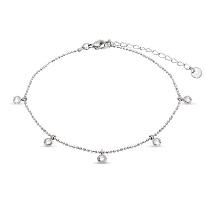 Lábánc cirkonokkal díszített lánc 2472