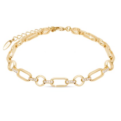 50410 pozlaceny naramek 14k se zirkony 2002578