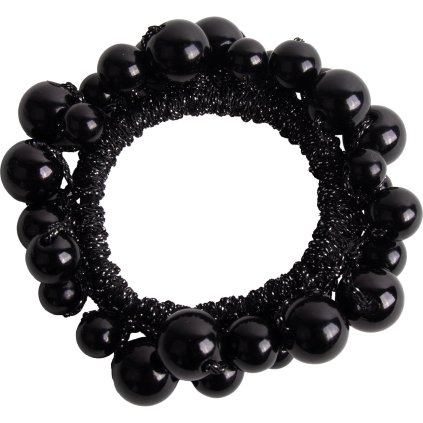 Gyöngyös hajgumi 3933-9 fekete