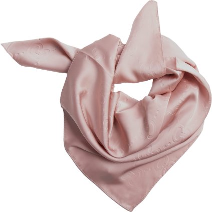 Női selyem négyszögletes sál YF463-35, rózsaszín C Print 7200720-5
